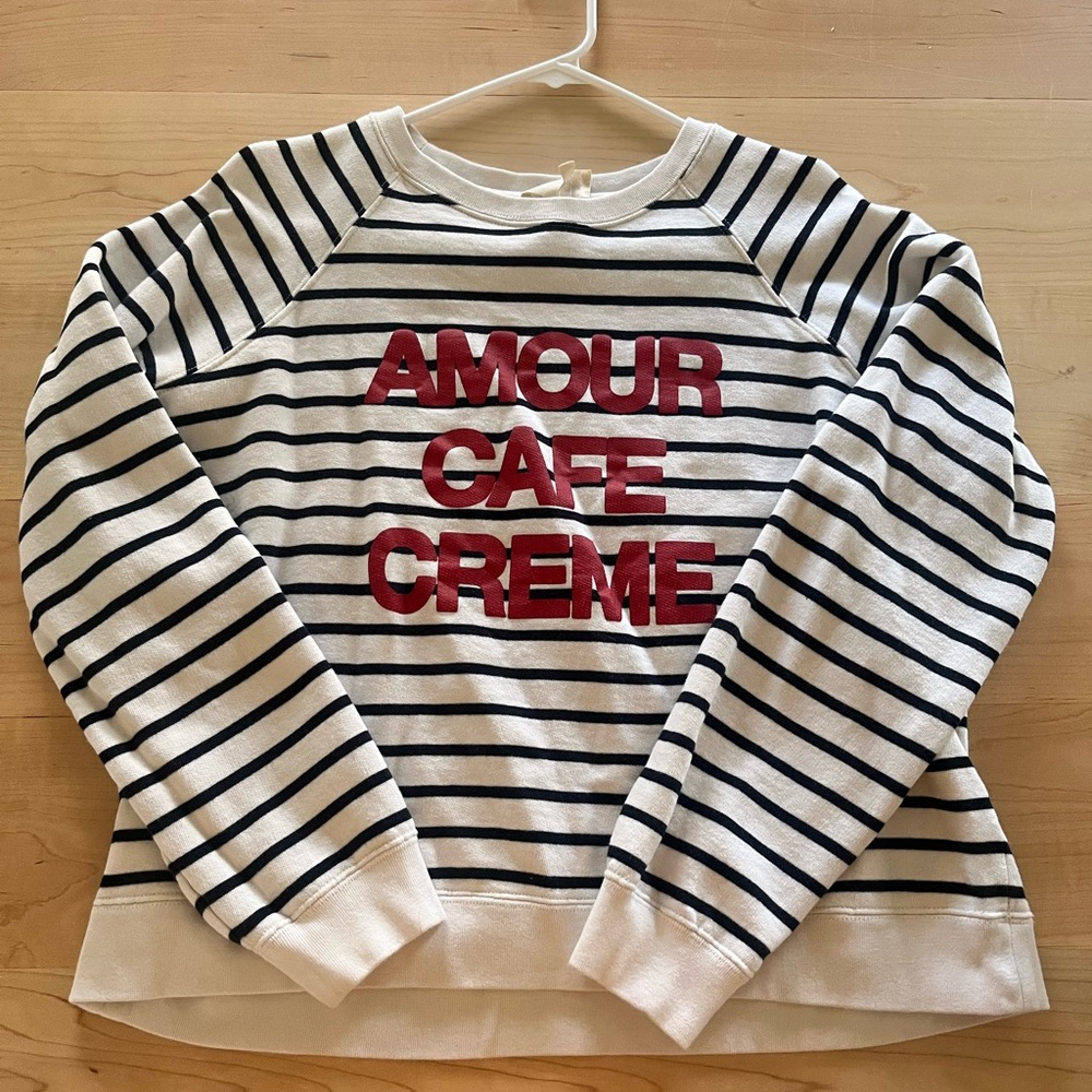 Sezane Amour Café Crème Sweatshirt